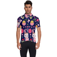 Bunny - Easter Pattern Men s Short Sleeve Cycling Jersey by kyorashop23