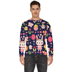 Bunny - Easter Pattern Men s Fleece Sweatshirt