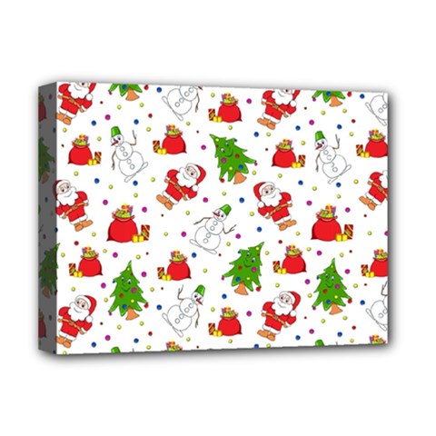 Christmas Pattern, Pattern, Christmas Deluxe Canvas 16  X 12  (stretched) 