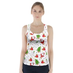 Christmas Pattern, Pattern, Christmas Racer Back Sports Top