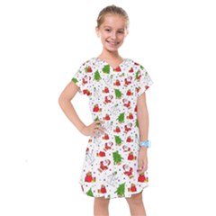 Christmas Pattern, Pattern, Christmas Kids  Drop Waist Dress