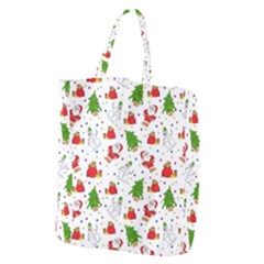 Christmas Pattern, Pattern, Christmas Giant Grocery Tote