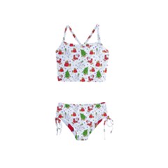 Christmas Pattern, Pattern, Christmas Girls  Tankini Swimsuit