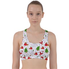 Christmas Pattern, Pattern, Christmas Back Weave Sports Bra