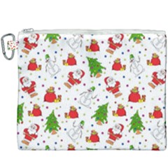 Christmas Pattern, Pattern, Christmas Canvas Cosmetic Bag (xxxl)