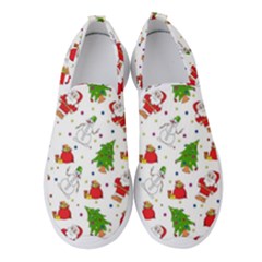 Christmas Pattern, Pattern, Christmas Women s Slip On Sneakers by kyorashop23