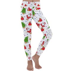 Christmas Pattern, Pattern, Christmas Kids  Lightweight Velour Classic Yoga Leggings