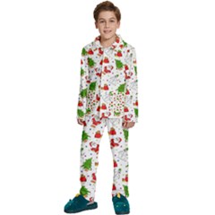 Christmas Pattern, Pattern, Christmas Kids  Long Sleeve Velvet Pajamas Set