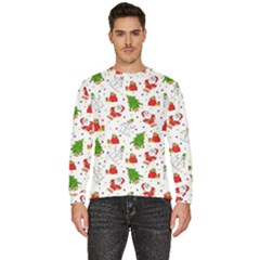 Christmas Pattern, Pattern, Christmas Men s Fleece Sweatshirt