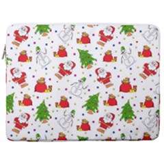 Christmas Pattern, Pattern, Christmas 17  Vertical Laptop Sleeve Case With Pocket