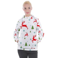 Christmas Texture, Pattern, Red, Craciun, Christmas, Snowflake, Women s Hooded Pullover