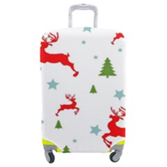 Christmas Texture, Pattern, Red, Craciun, Christmas, Snowflake, Luggage Cover (medium)