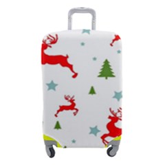 Christmas Texture, Pattern, Red, Craciun, Christmas, Snowflake, Luggage Cover (small) by kyorashop23