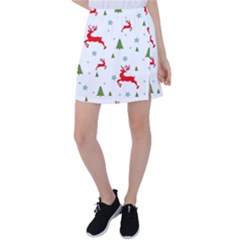 Christmas Texture, Pattern, Red, Craciun, Christmas, Snowflake, Tennis Skirt