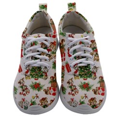 Christmas Texture, Pattern, Red, Tree, Craciun, Green, Christmas Mens Athletic Shoes