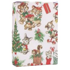 Christmas Texture, Pattern, Red, Tree, Craciun, Green, Christmas Playing Cards Single Design (rectangle) With Custom Box