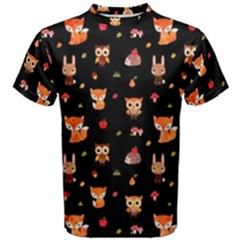 Cool Woodland Animal, Koteto, Scandinavian, Acorn Men s Cotton T-shirt