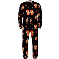 Cool Woodland Animal, Koteto, Scandinavian, Acorn Onepiece Jumpsuit (men)