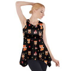 Cool Woodland Animal, Koteto, Scandinavian, Acorn Side Drop Tank Tunic