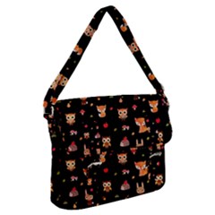 Cool Woodland Animal, Koteto, Scandinavian, Acorn Buckle Messenger Bag