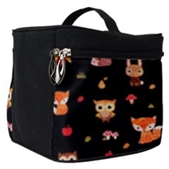 Cool Woodland Animal, Koteto, Scandinavian, Acorn Make Up Travel Bag (small)