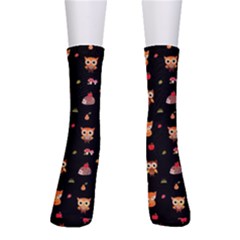 Cool Woodland Animal, Koteto, Scandinavian, Acorn Crew Socks by kyorashop23