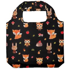 Cool Woodland Animal, Koteto, Scandinavian, Acorn Foldable Grocery Recycle Bag