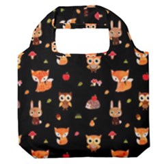 Cool Woodland Animal, Koteto, Scandinavian, Acorn Premium Foldable Grocery Recycle Bag by kyorashop23