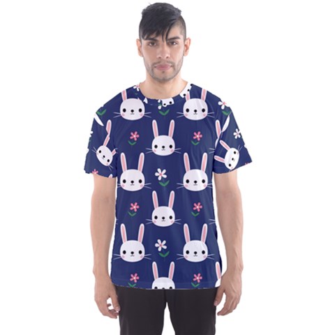 Cute Bunny Pattern, Easter, Koteto Men s Sport Mesh T-shirt by kyorashop23