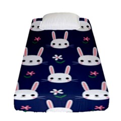 Cute Bunny Pattern, Easter, Koteto Fitted Sheet (single Size)