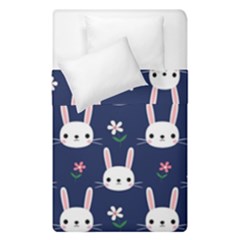 Cute Bunny Pattern, Easter, Koteto Duvet Cover Double Side (single Size)