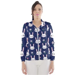 Cute Bunny Pattern, Easter, Koteto Women s Windbreaker