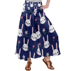 Cute Bunny Pattern, Easter, Koteto Women s Satin Palazzo Pants