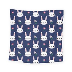 Cute Bunny Pattern, Easter, Koteto Square Tapestry (small)