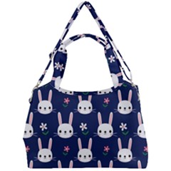 Cute Bunny Pattern, Easter, Koteto Double Compartment Shoulder Bag by kyorashop23