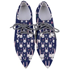 Cute Bunny Pattern, Easter, Koteto Pointed Oxford Shoes