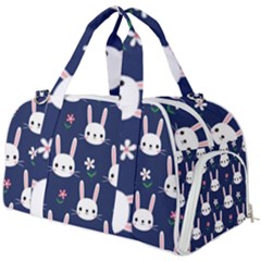 Cute Bunny Pattern, Easter, Koteto Burner Gym Duffle Bag by kyorashop23