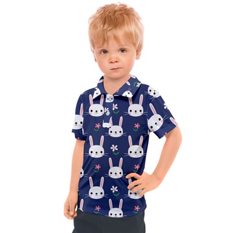 Cute Bunny Pattern, Easter, Koteto Kids  Polo T-shirt by kyorashop23