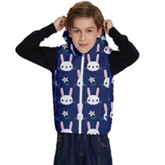 Cute Bunny Pattern, Easter, Koteto Kids  Stylish Hooded Puffer Vest