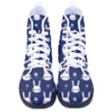 Cute Bunny Pattern, Easter, Koteto Women s High-Top Canvas Sneakers View1