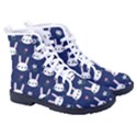 Cute Bunny Pattern, Easter, Koteto Women s High-Top Canvas Sneakers View3