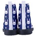 Cute Bunny Pattern, Easter, Koteto Women s High-Top Canvas Sneakers View4