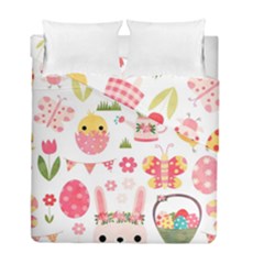 Cute Easter Bunny, Koteto, Animal, Baby Duvet Cover Double Side (full/ Double Size) by kyorashop23