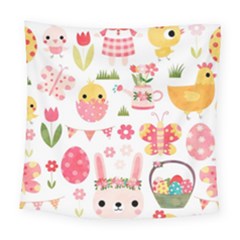 Cute Easter Bunny, Koteto, Animal, Baby Square Tapestry (large)