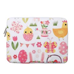 Cute Easter Bunny, Koteto, Animal, Baby 14  Vertical Laptop Sleeve Case With Pocket by kyorashop23