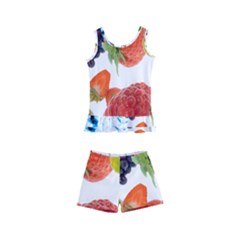 Fruits, Drip, Fruit, Paint, Spring Kids  Boyleg Swimsuit