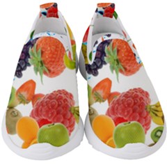 Fruits, Drip, Fruit, Paint, Spring Kids  Slip On Sneakers