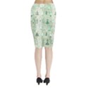 Green Christmas Trees, Cute, Doodle Midi Wrap Pencil Skirt View2