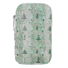 Green Christmas Trees, Cute, Doodle Waist Pouch (small) by kyorashop23