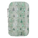 Green Christmas Trees, Cute, Doodle Waist Pouch (Small) View1